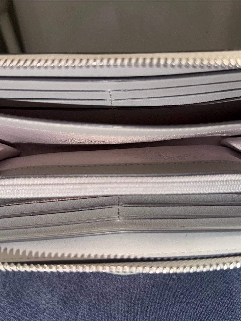 Sparkle Zip-Around Kate Spade Wallet - Silver